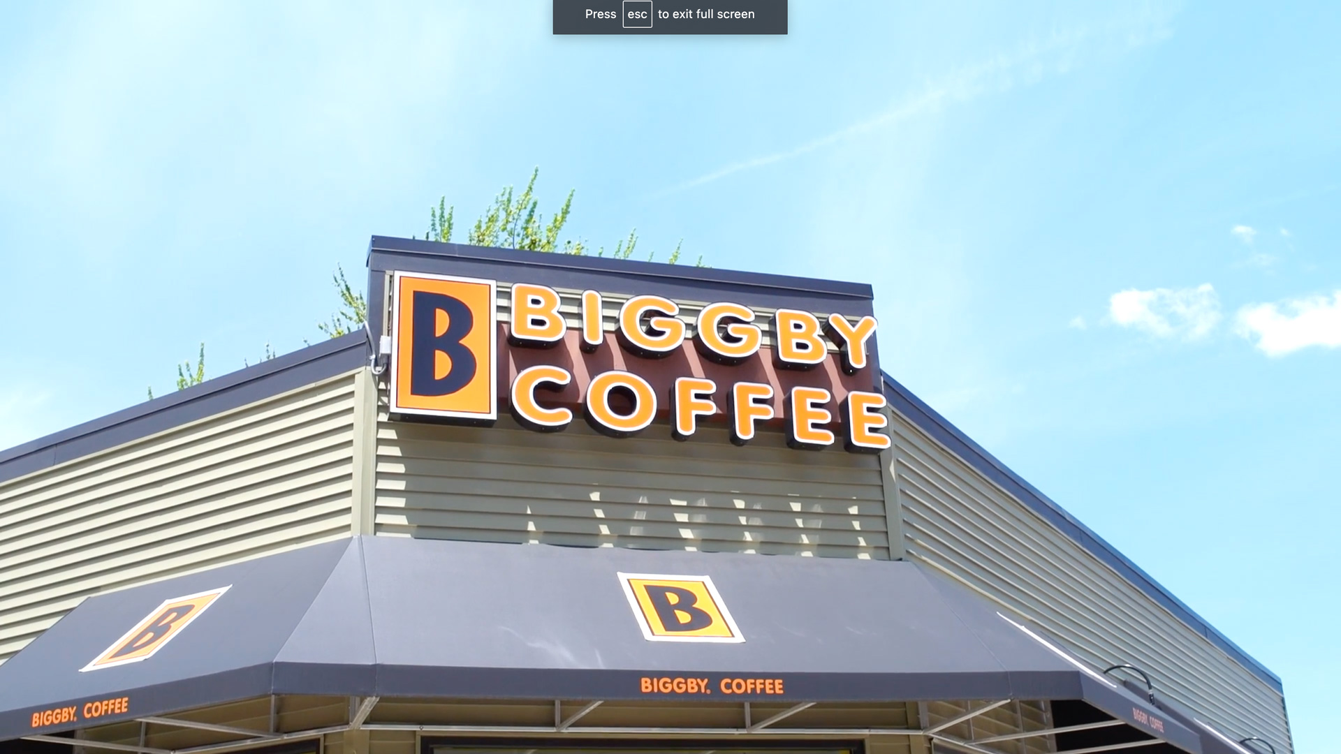 Biggby Coffee sign exterior